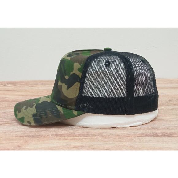 CAT Caterpillar Cap Camouflage Trucker Mesh Back Adjustable Mens One Size - Picture 6 of 8